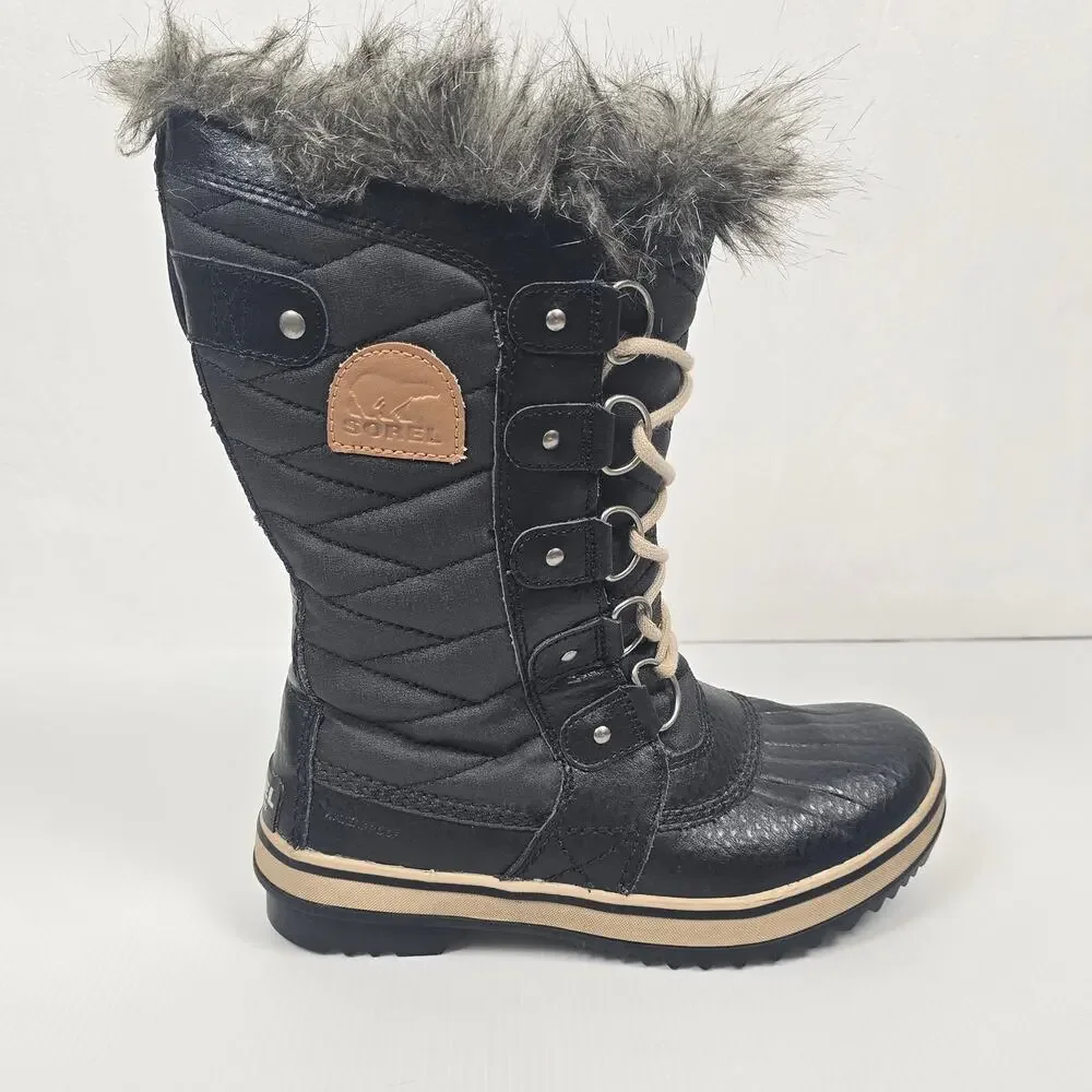 Sorel Tofino II Womens 5 Waterproof Snow Boots Faux Fur Winter Gorpcore Hiking